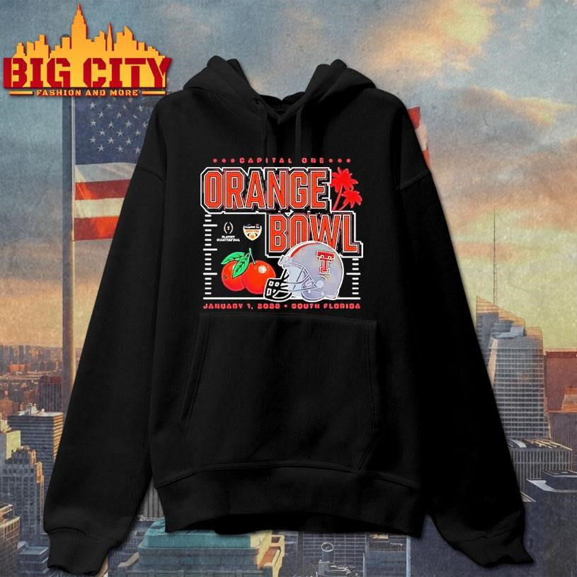Texas Tech Red Raiders 2026 Capital One Orange Bowl Helmet Shirt