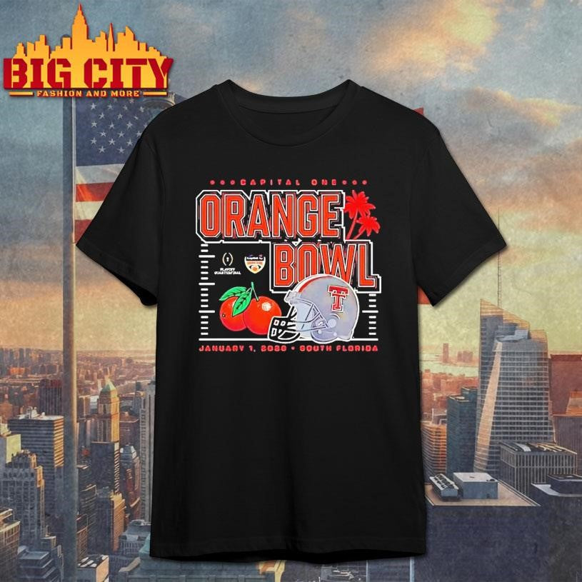 Texas Tech Red Raiders 2026 Capital One Orange Bowl Helmet Shirt