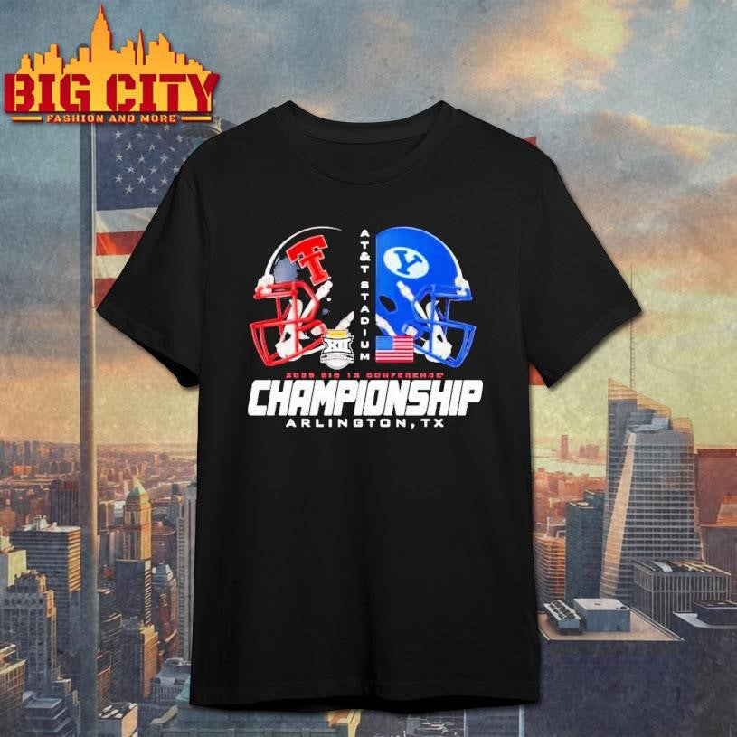 Texas Tech Red Raiders Beat BYU Cougars 2025 Big 12 Conference Champions Helmet Shirt