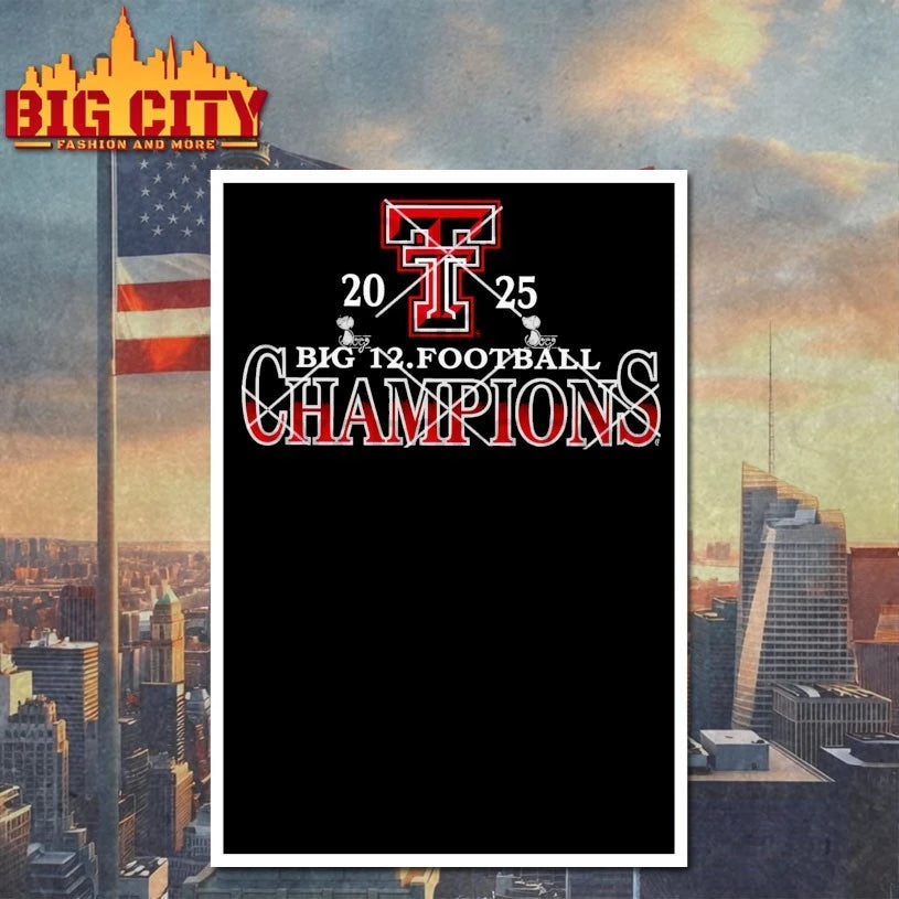 Texas Tech Red Raiders Big 12 Football Champions 2025 shirt