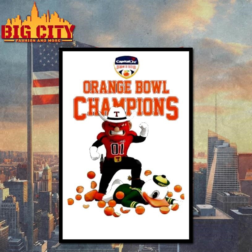 Texas Tech Red Raiders Bowl Game 2026 Champions Mascot Shirt