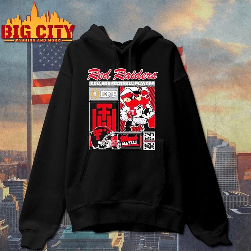 Texas Tech Red Raiders Cfp Wreck All Y’all 2025 2026 Mascot Shirt
