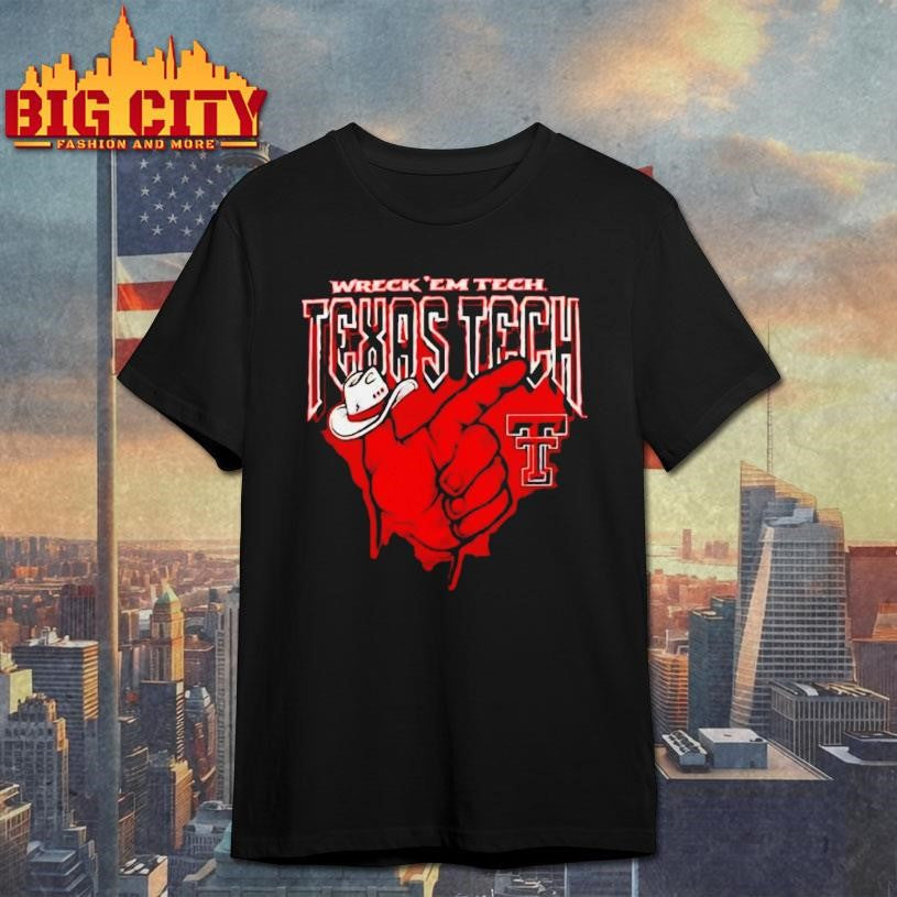 Texas Tech Red Raiders Cowboy Hand Wreck Em Shirt
