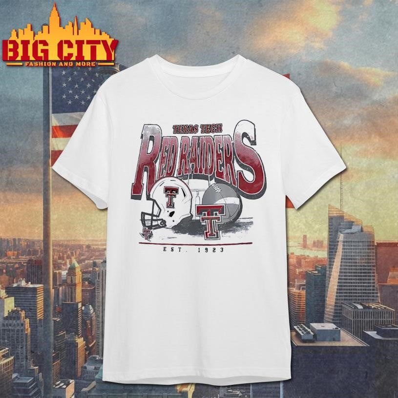 Texas Tech Red Raiders Football est 1923 Helmet Shirt