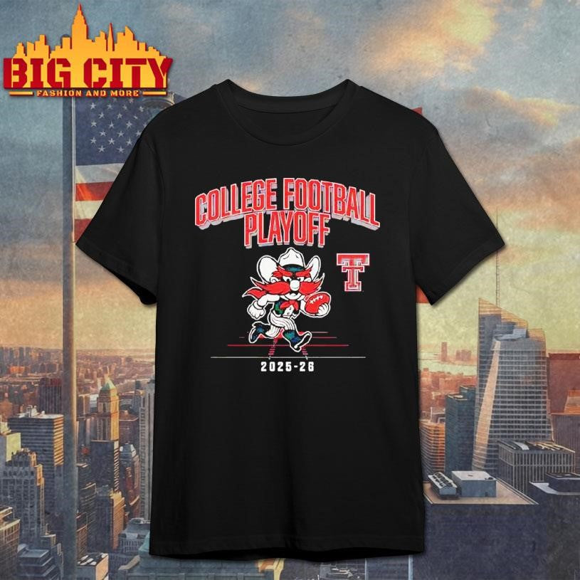 Texas Tech Red Raiders Mascot Cfp College Football Playoff 2026 Shirt