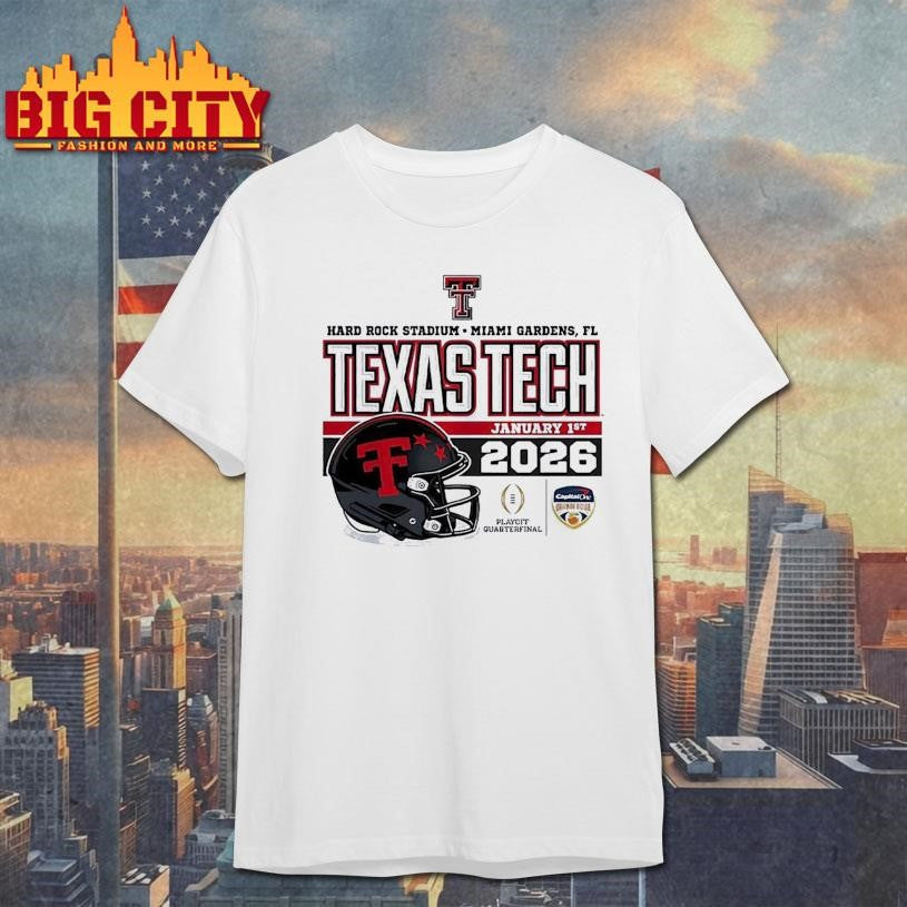 Texas Tech Red Raiders Orange Bowl 2026 CFP Quarterfinal Shirt