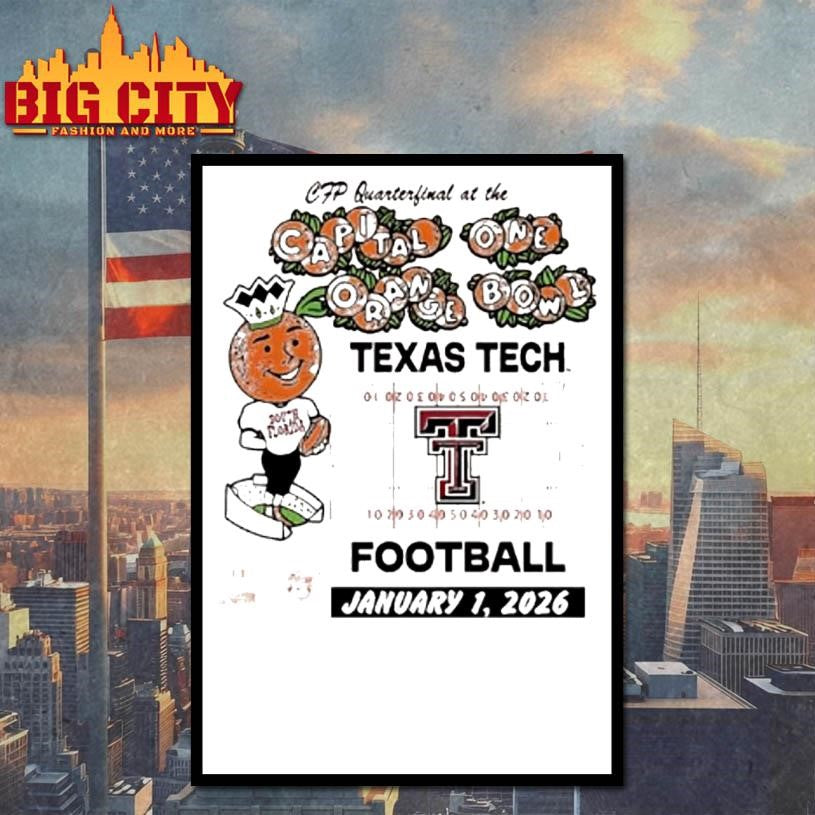 Texas Tech Red Raiders Orange Bowl January 1st 2026 Shirt