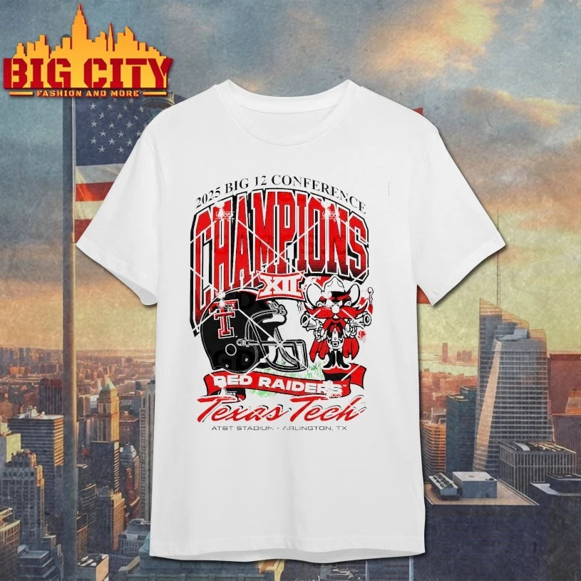 Texas Tech Red Raiders Red 2025 Big 12 Conference Champions XII shirt