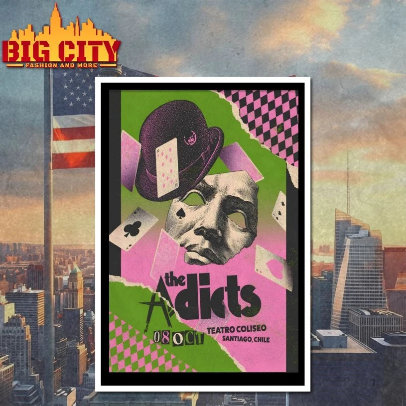 The Adicts Oct 8 2025 In Santiago Chile Poster shirt
