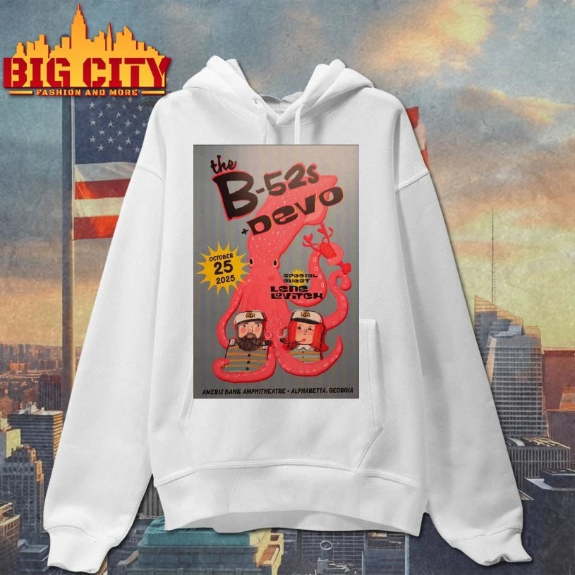The B-52s &amp; Devo Oct 25, 2025 Ameris Bank Amphitheatre, Alpharetta, GA Poster shirt