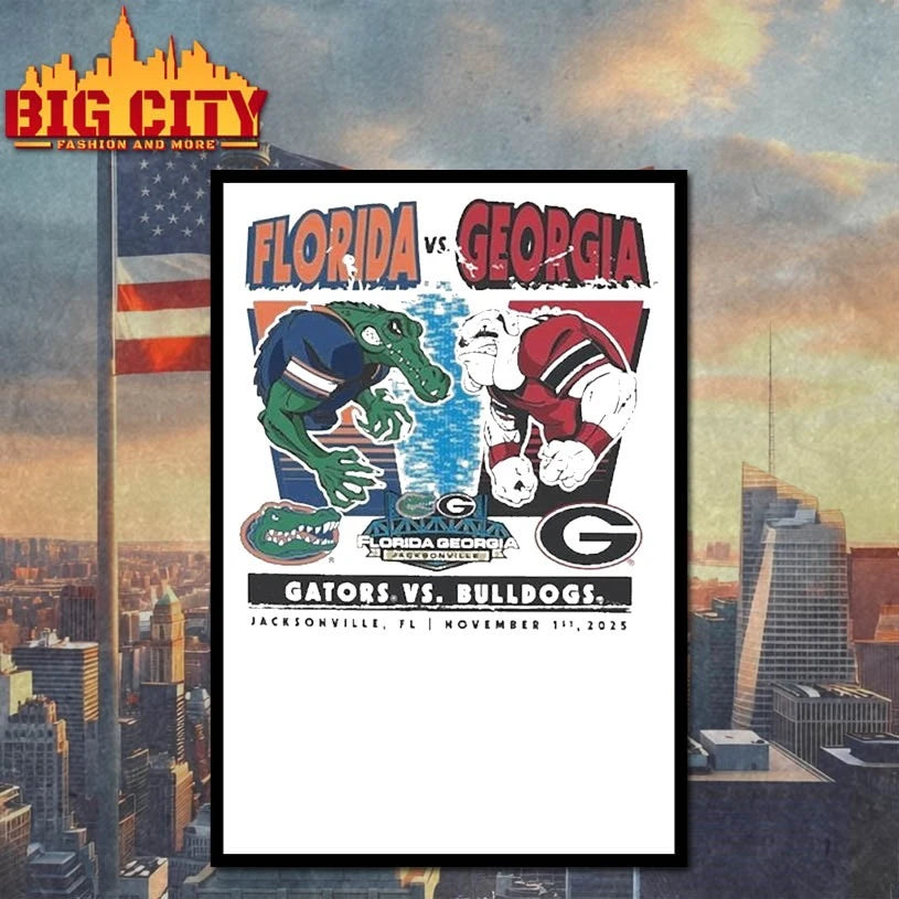 The Battle Florida Gators vs. Georgia Bulldogs 2025 Rivalry Shirt
