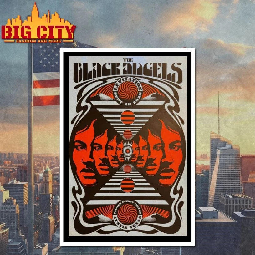The Black Angels Austin Texas Show Poster shirts