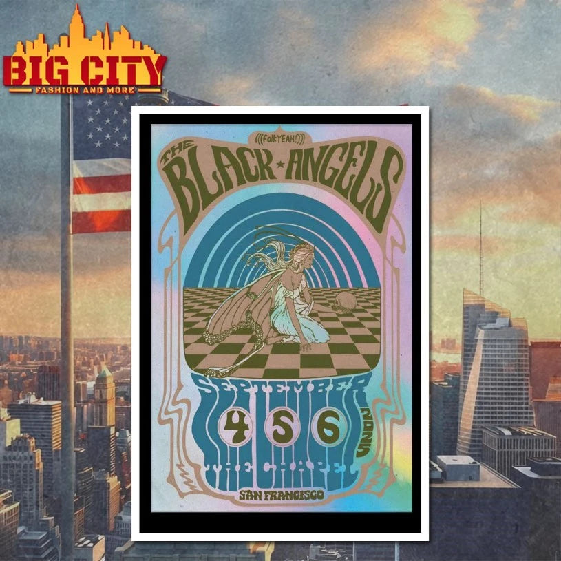 The Black Angels September 4-6 2025 In San Francisco CA Poster Shirt