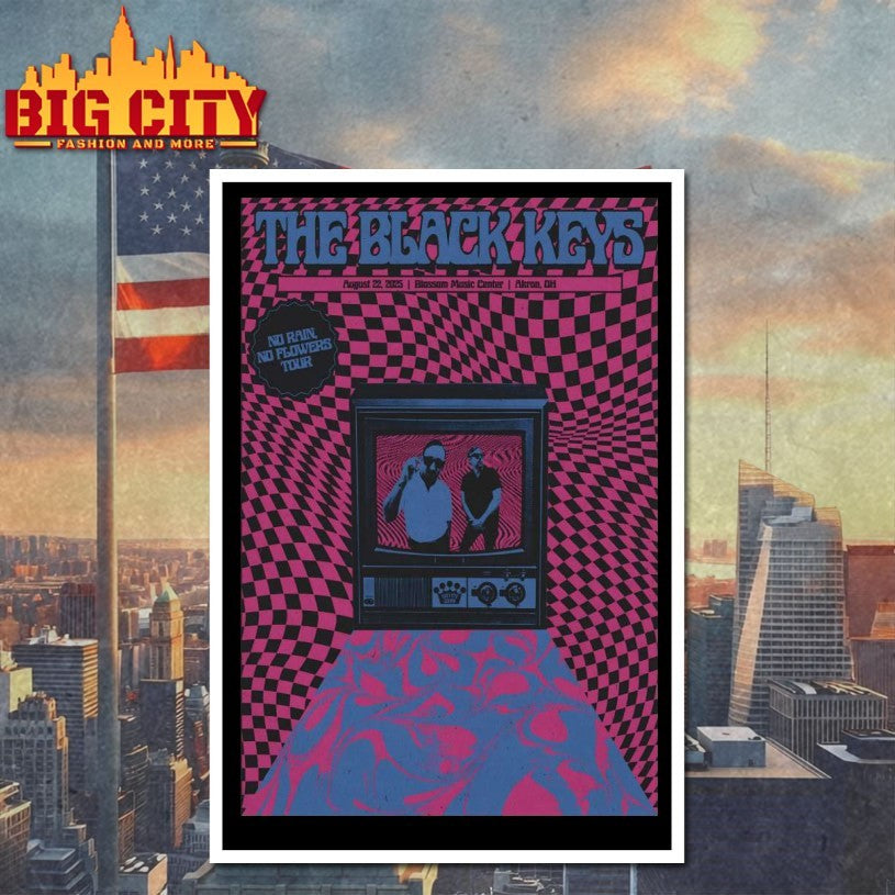 The Black Keys August 22 2025 Blossom Music Center in Cuyahoga Falls OH Poster Shirt
