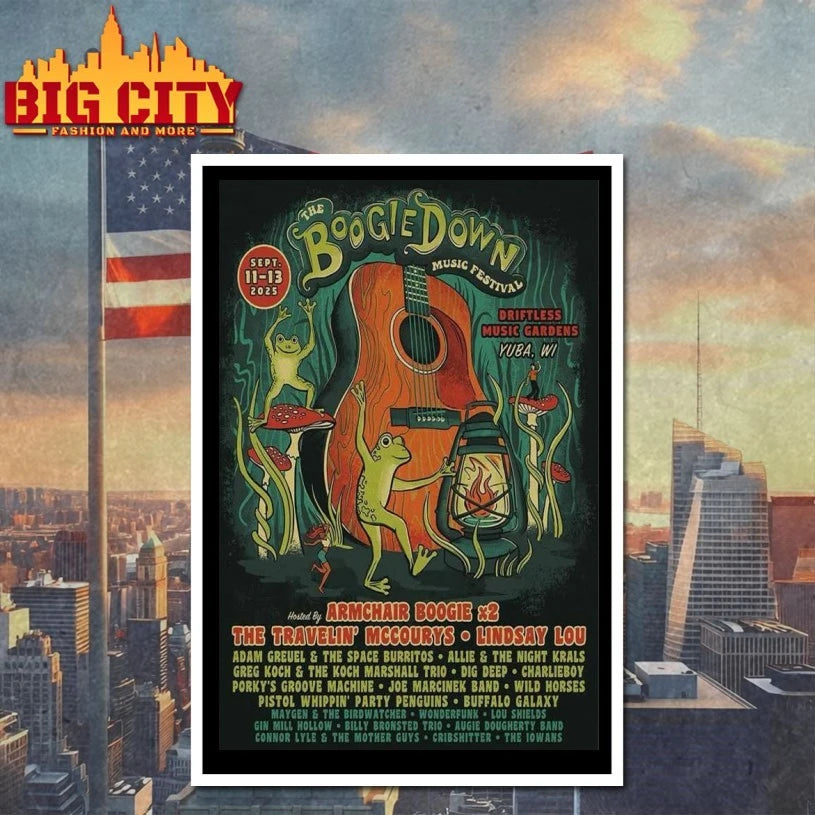 The Boogie Down Yuba, WI Sept 11-13 2025 Poster Shirt