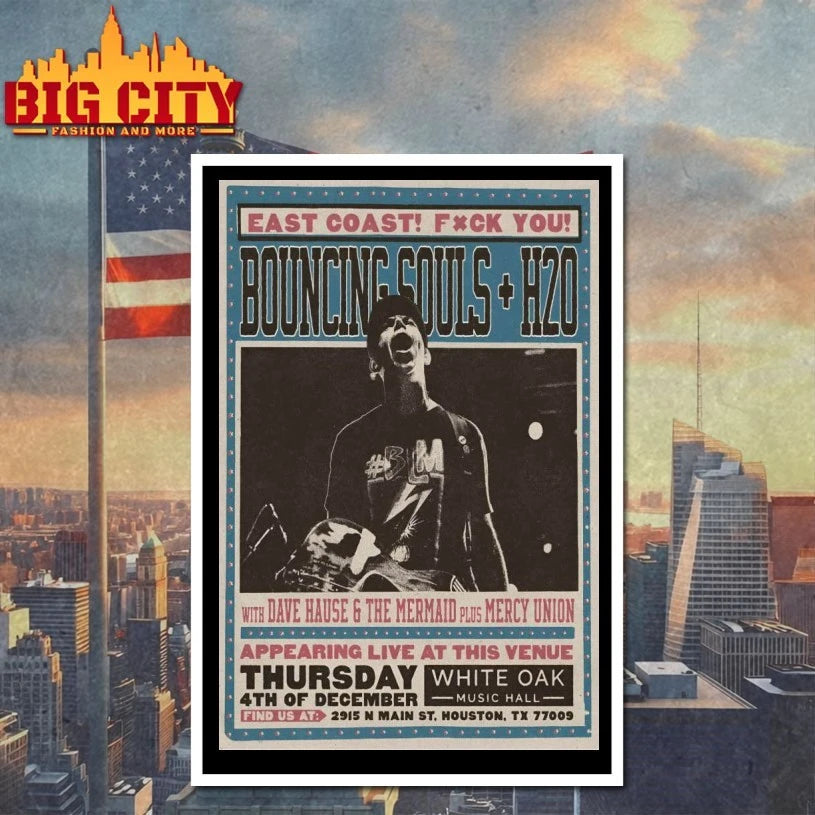 The Bouncing Souls White Oak Music Hall On Dec 4 2025 Poster Shirt