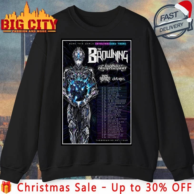 The Browning Burn This World EVOLVED America Tour 2026 Poster shirt