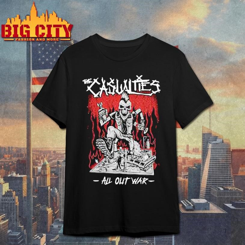 The Casualties All Out War 2018 Shirt