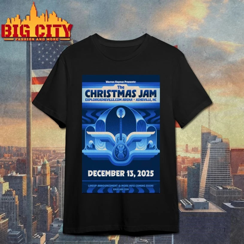 The Christmas Jam Asheville, NC Dec 13 2025 Tour Poster shirt