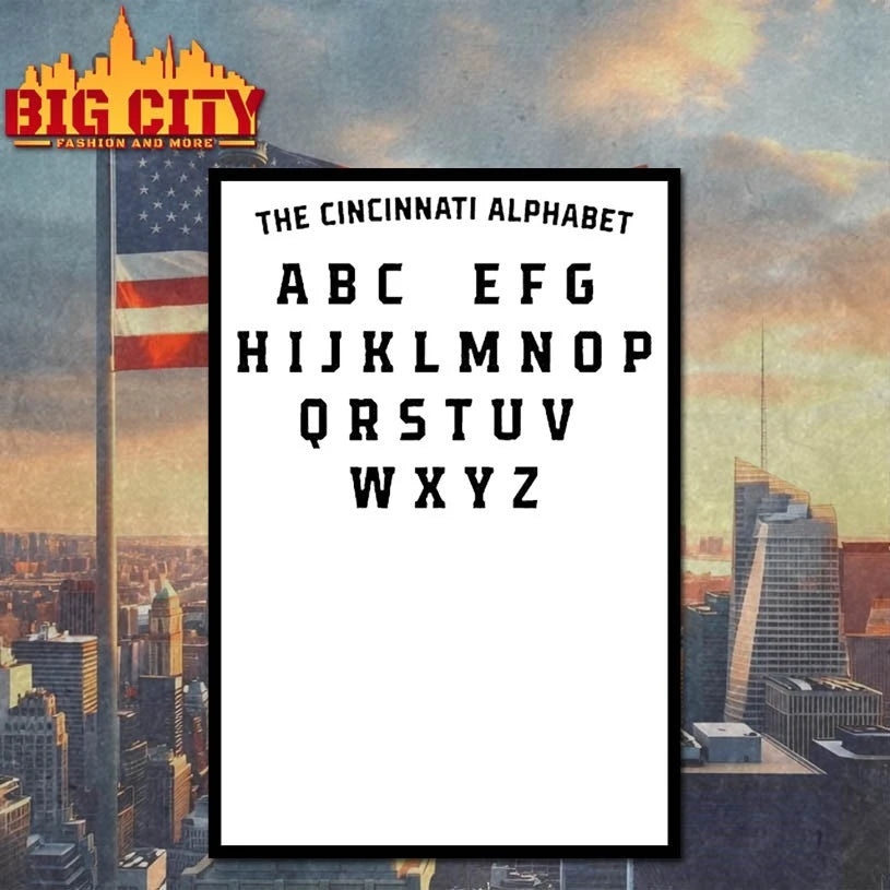 The Cincinnati Alphabet shirt