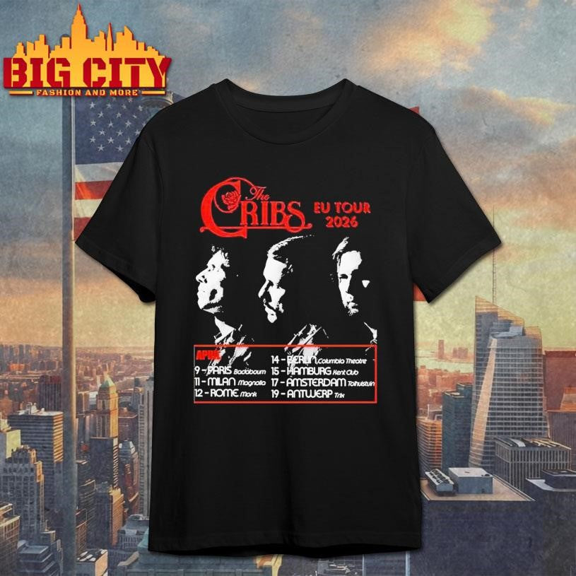 The Cribs Eu New Tour April 2026 Tour Shirt