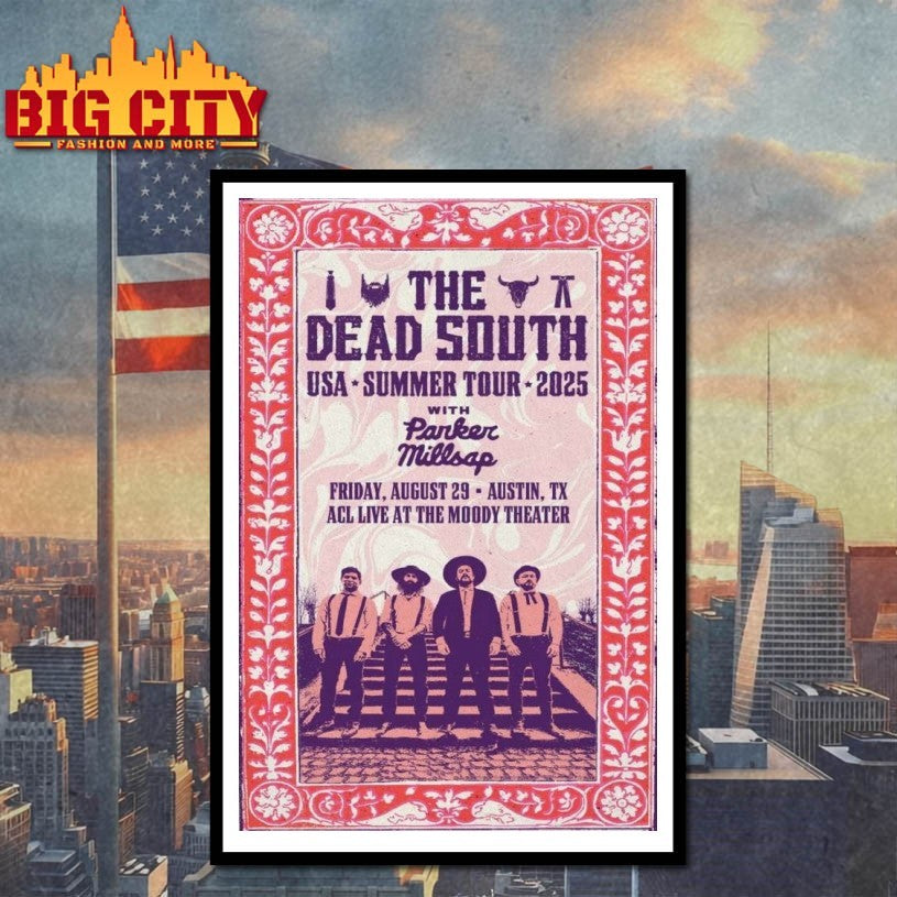 The Dead South Tour Austin, Texas Aug 29 2025 Poster Shirt