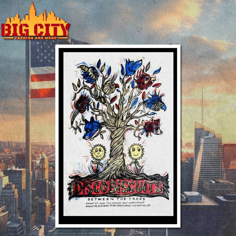 The Disco Biscuits Pine Creek Lodge In Livingston MT Aug 29-31 2025 Poster Shirts