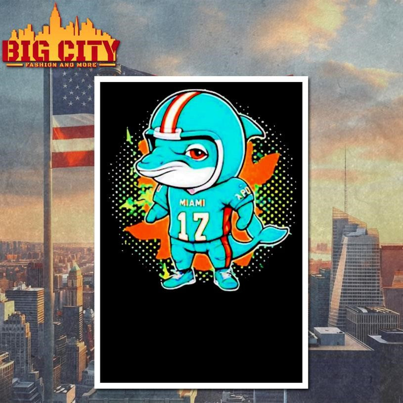 The Dolphins Miami Dolphins Football Cartoon Shirt