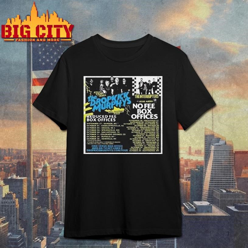 The Dropkick Murphys Fall Tour 2023 Fanwear Concert Shirt