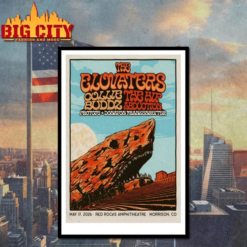 The Elovaters May 17 2026 Red Rocks Shows Poster shirt