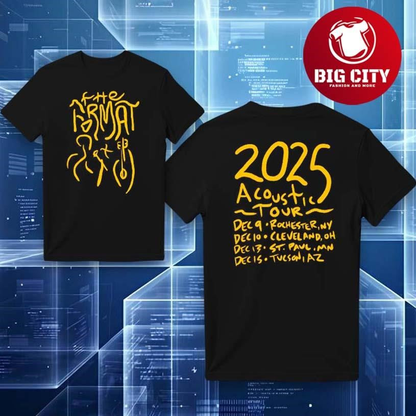 The Format 2025 Acoustic Tour Graphic Two Sided Shirt