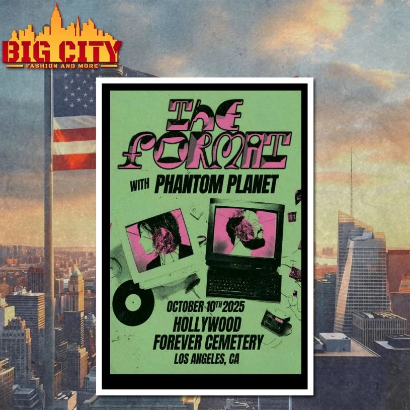 The Format And Phantom Planet Los Angeles CA October 10 2025 Poster shirts