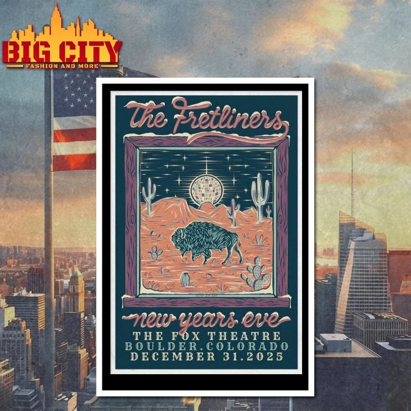 The Fretliners December 31 2025 In Boulder CO Poster shirt