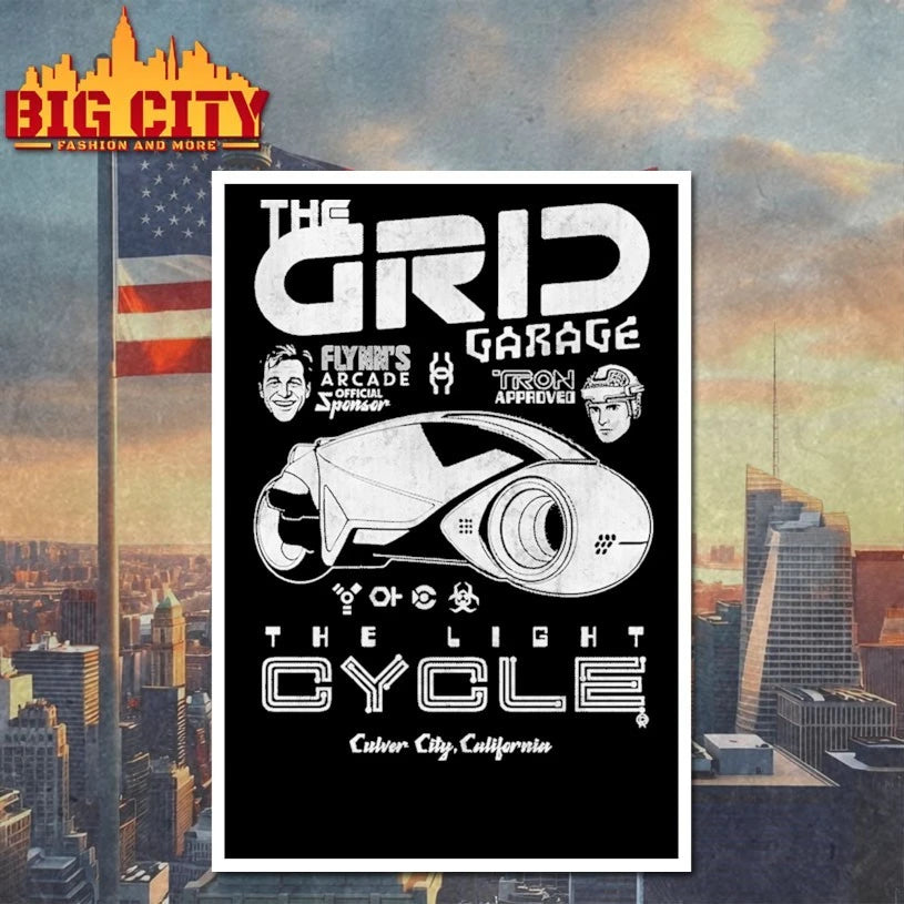 The Grid Garage the light cycle shirt