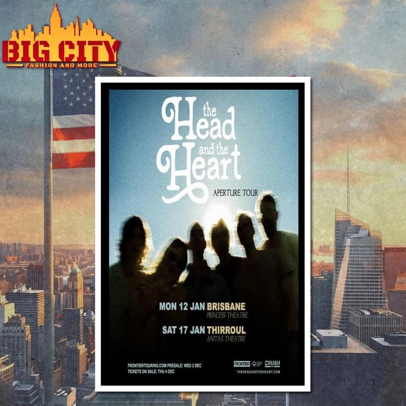 The Head And The Heart January 2026 Aperture Tour Poster shirt