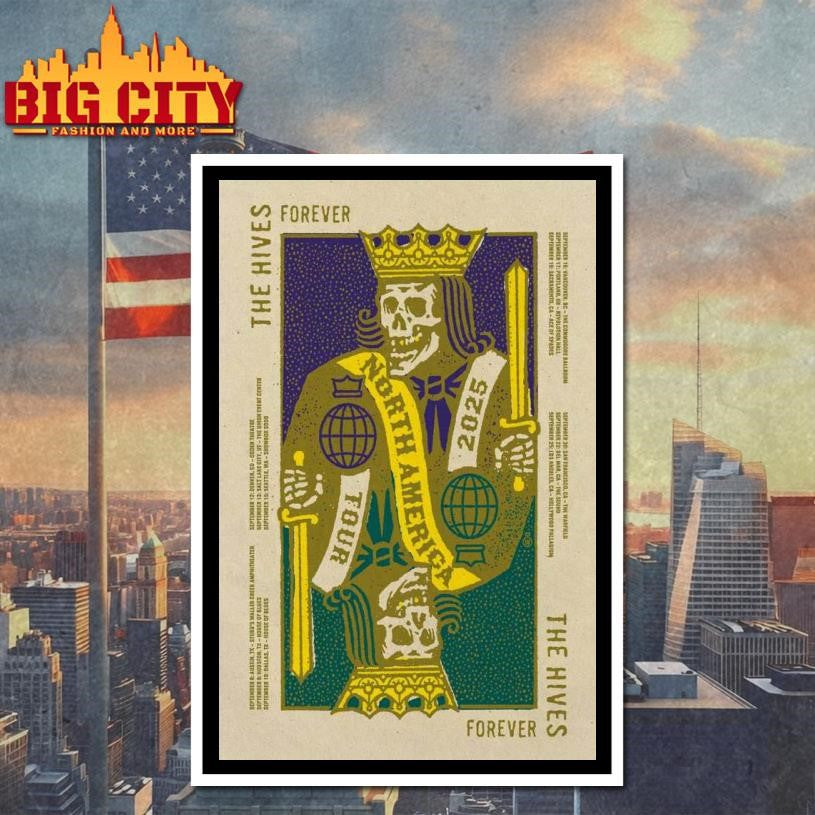 The Hives Forever Tour 2025 Poster  Shirt