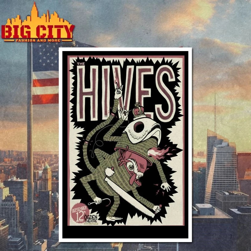 The Hives Ogden Theatre in Denver CO September 12 2025 Poster shirt