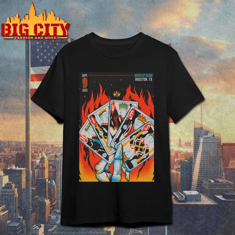 The Hives Sep 9 2025 House Of Blues Houston TX Poster shirt
