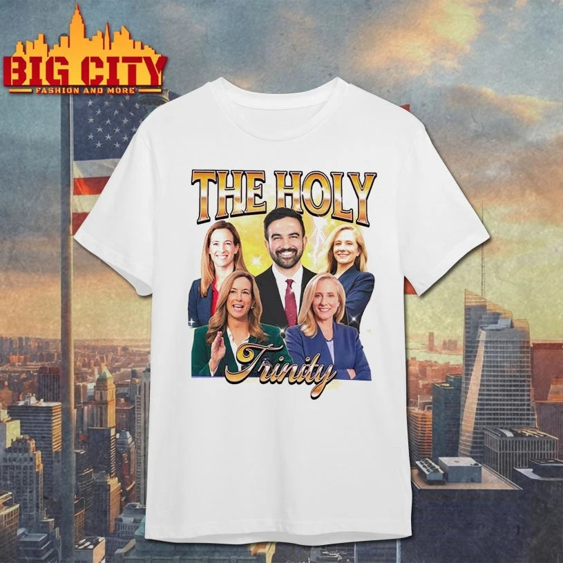 The Holy Trinity Zohran Mamdani Y2k Bootleg Rap shirt