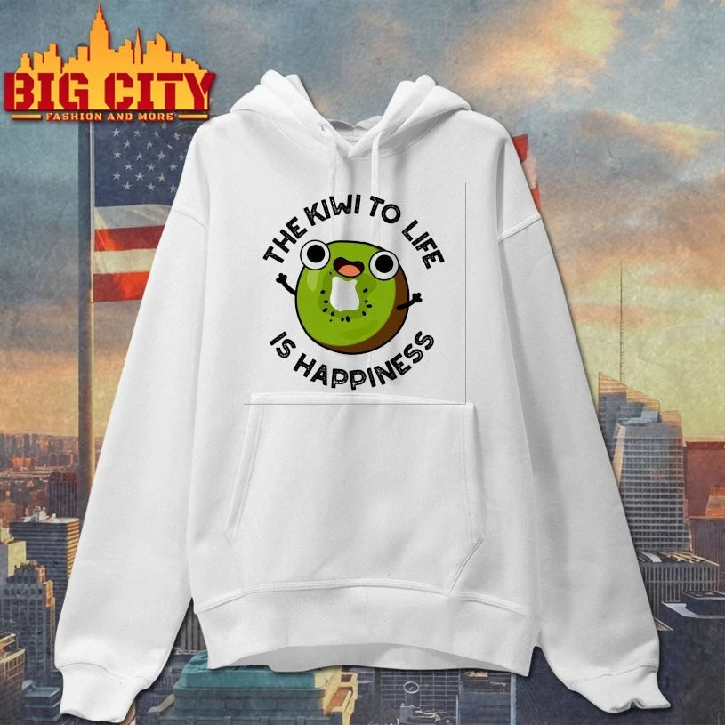 The Kiwi To Life Is Happiness Cute Fruit Pun shirt