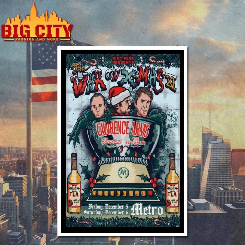 The Lawrence Arms Dec 2025 Concert Poster shirt