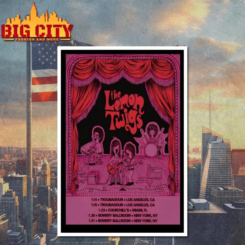 The Lemon Twigs US 2026 Tour Poster Shirt