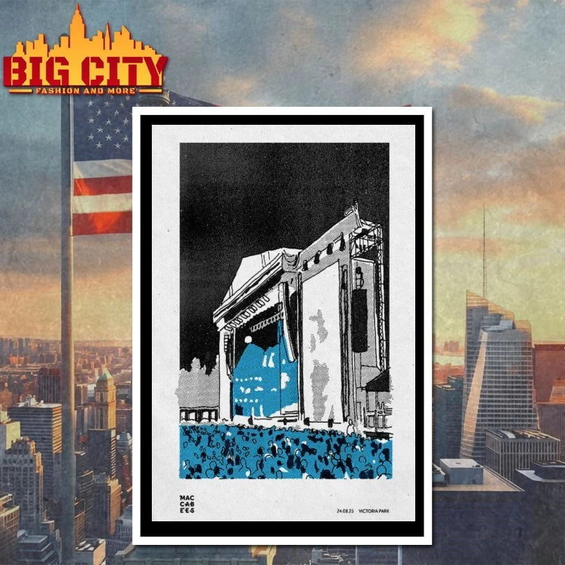 The Maccabees Aug 24 2025 Victoria Park AU Poster shirt