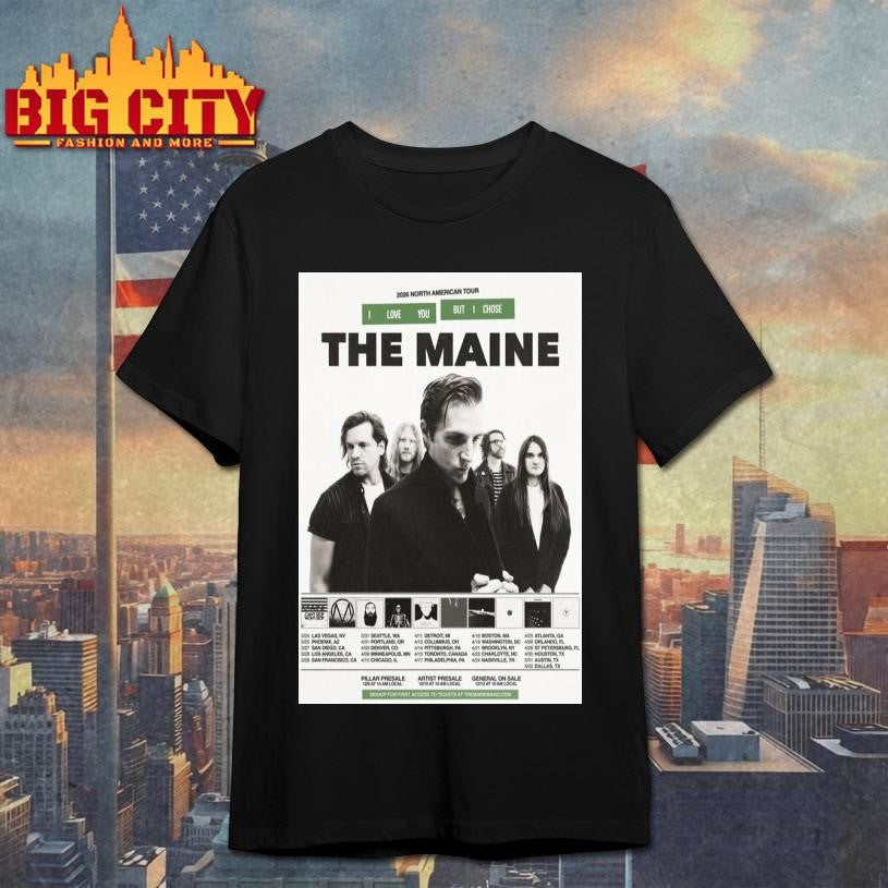 The Maine North American Tour 2026 Poster Shirt
