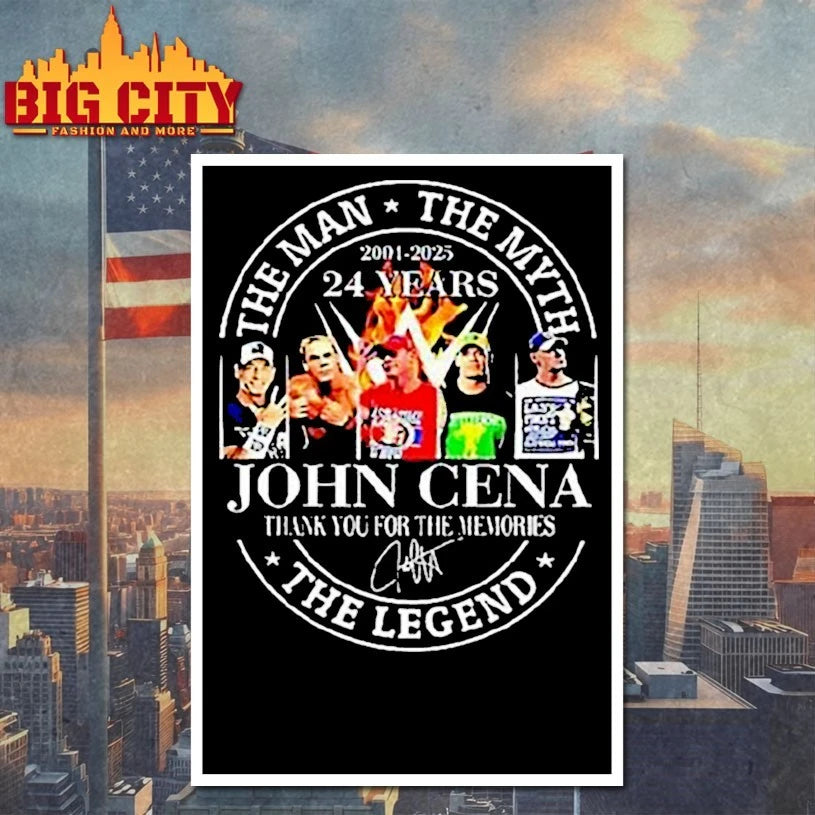 The Man The Myth The Legend John Cena 2001 2025 24 Years Shirt