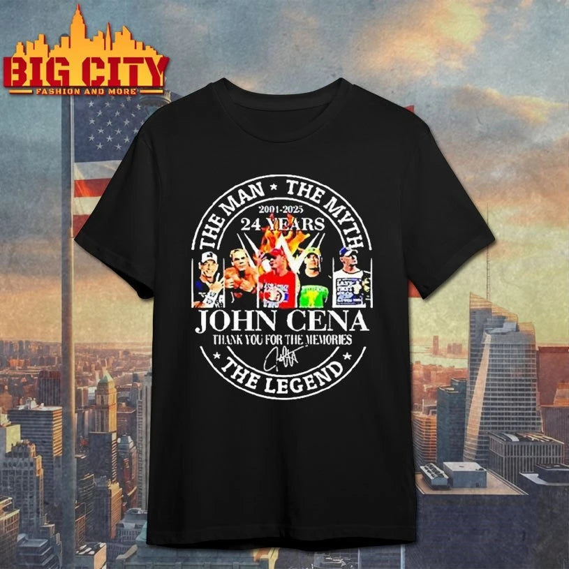 The Man The Myth The Legend John Cena 2001 2025 24 Years Shirt