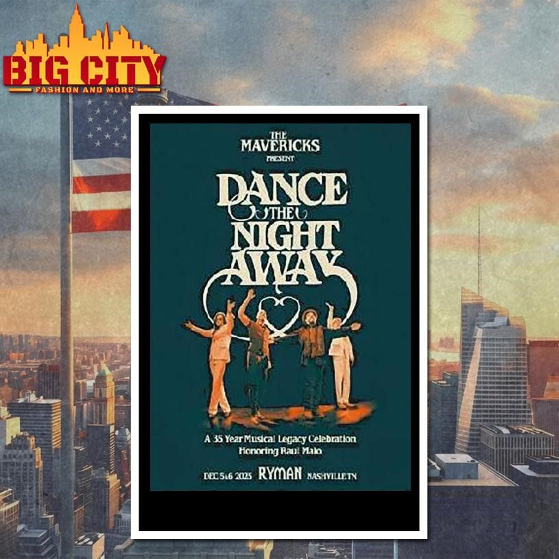 The Mavericks Dance The Night Away Nashville Shows On December 5-6 2025 Shirt