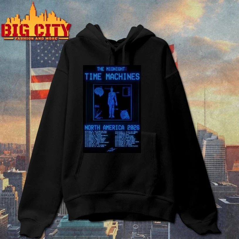 The Midnight Time Machines North America 2026 Poster Shirt