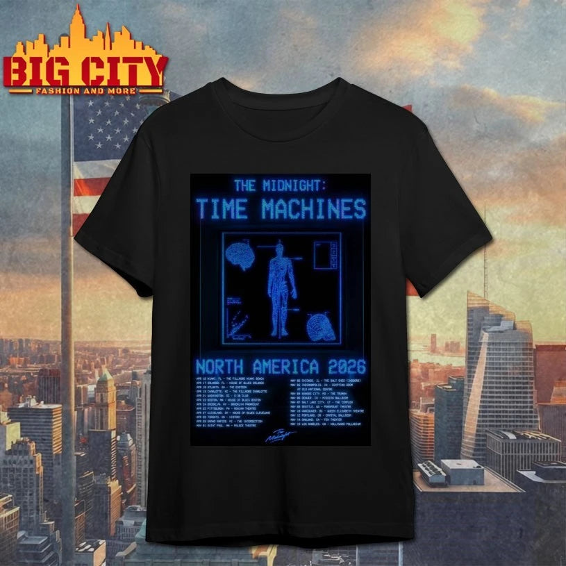 The Midnight Time Machines North America 2026 Poster Shirt