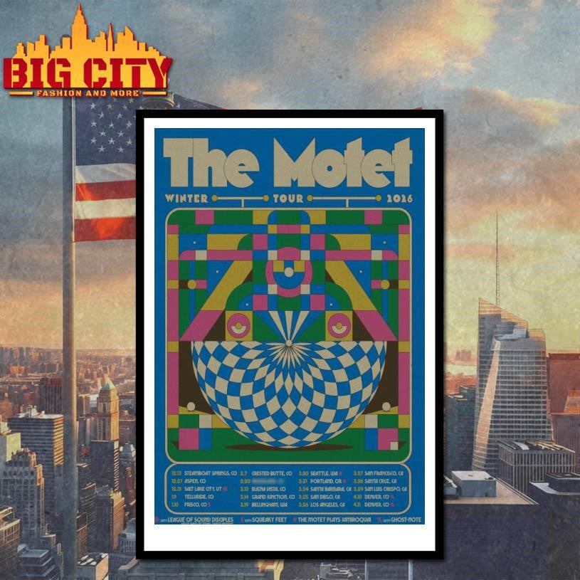 The Motet Winter 2026 Shows Poster Shirt